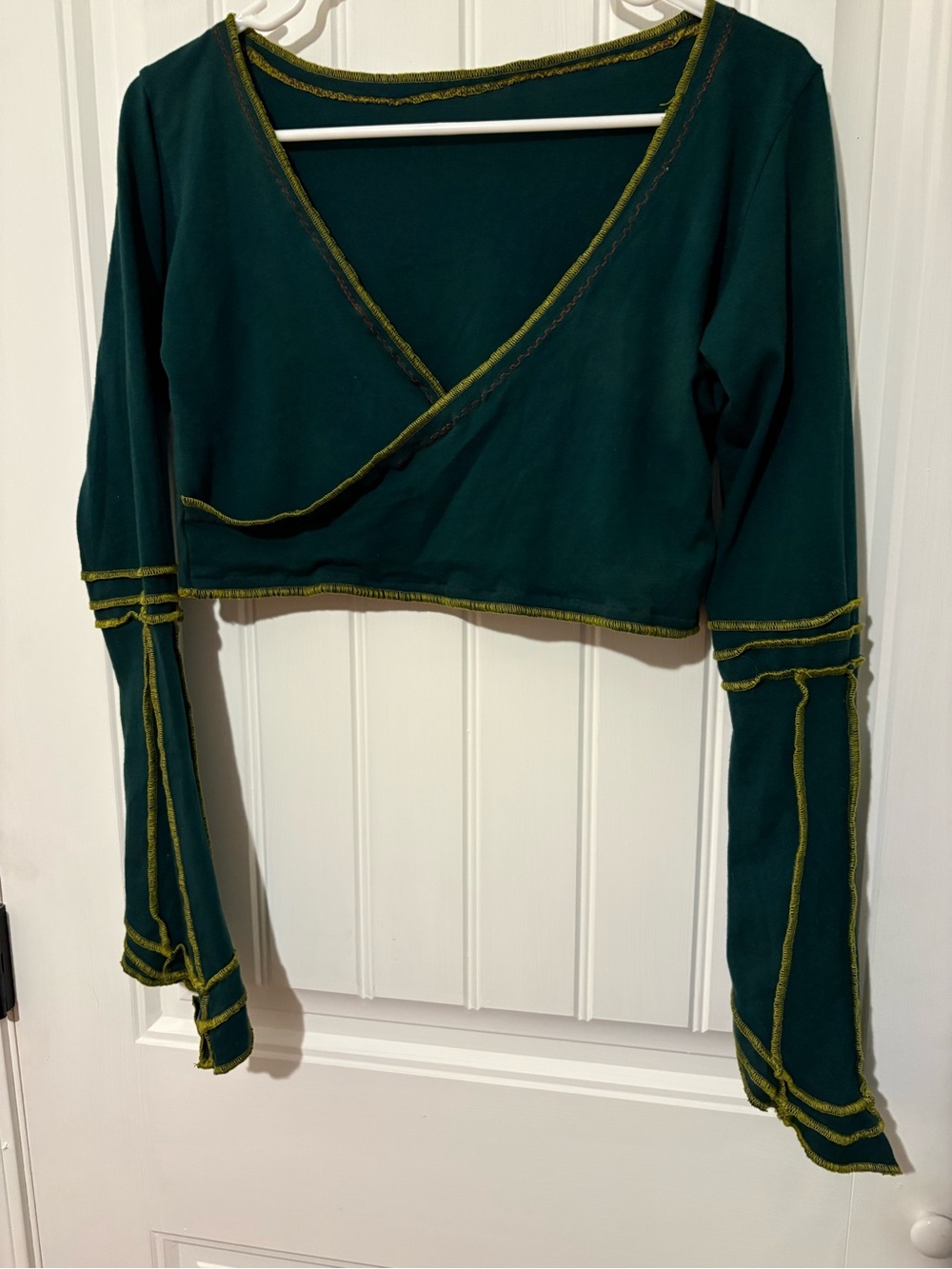 Long sleeve festival boho crop top